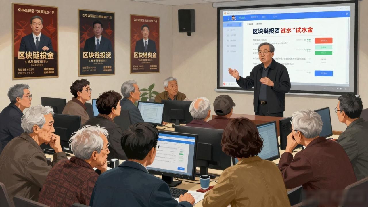 老年人区块链骗局_退休金投资诈骗_老人被骗买区块链