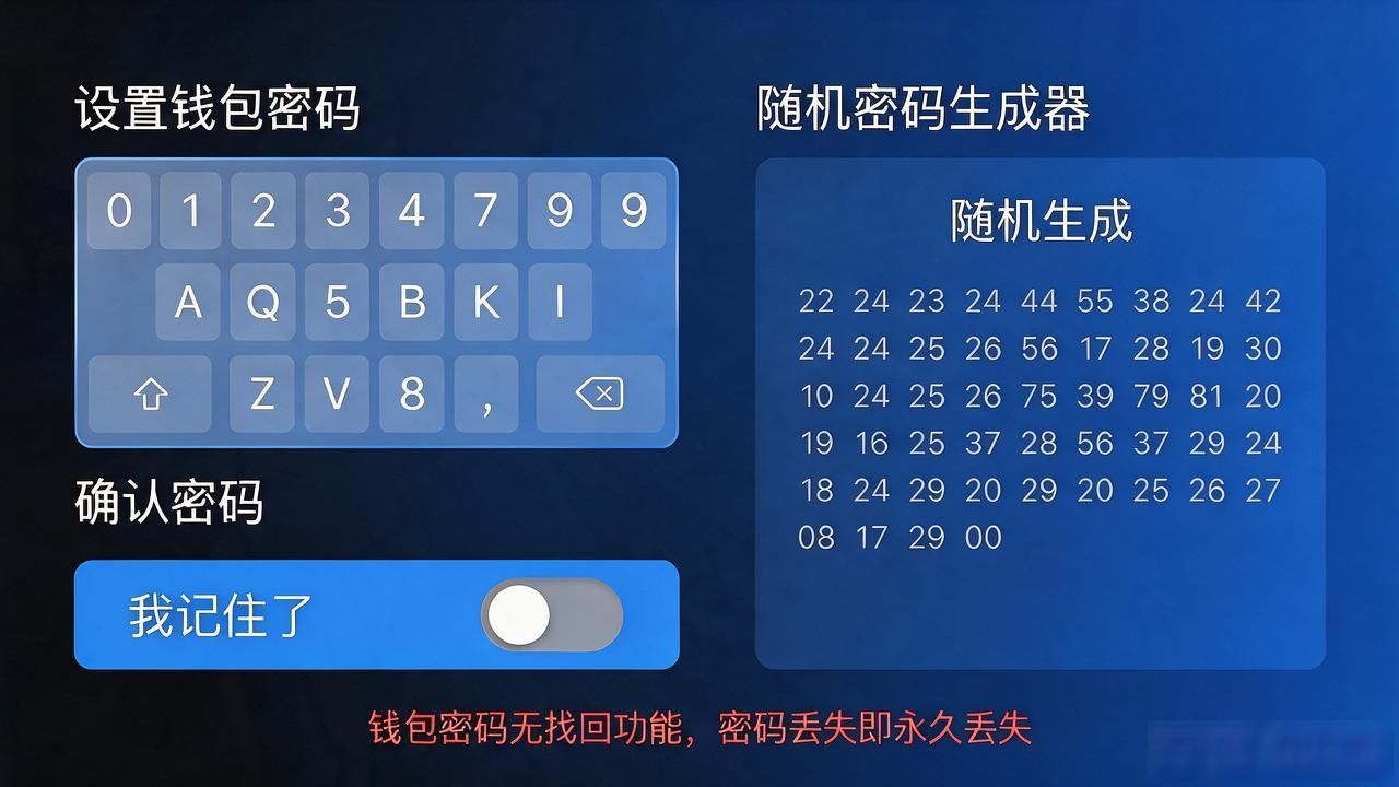 钱包创建界面_区块链钱包创建界面_助记词生成设计