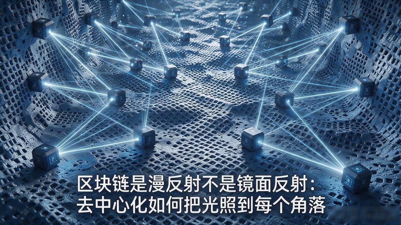 传统互联网中心化单点故障风险_区块链 漫反射_区块链去中心化网络与光学漫反射类比